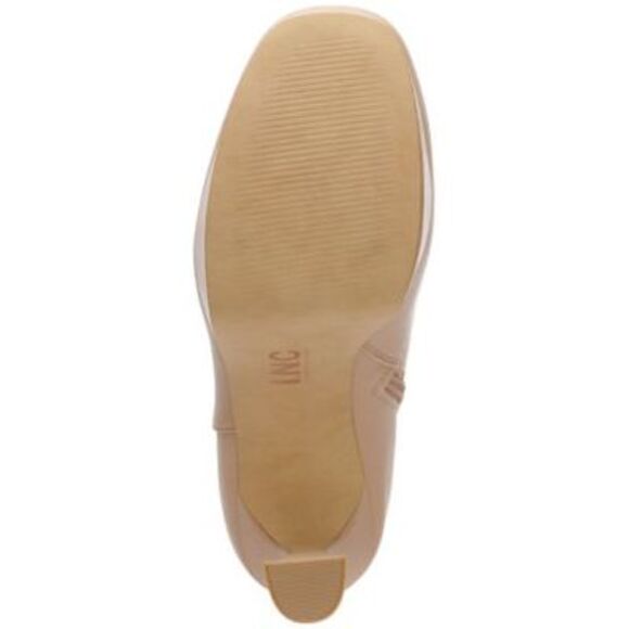 INC Womens Beige 1-1/2" Platform Comfort Alize Round Toe Stiletto Booties 8.5 M - Picture 4 of 4